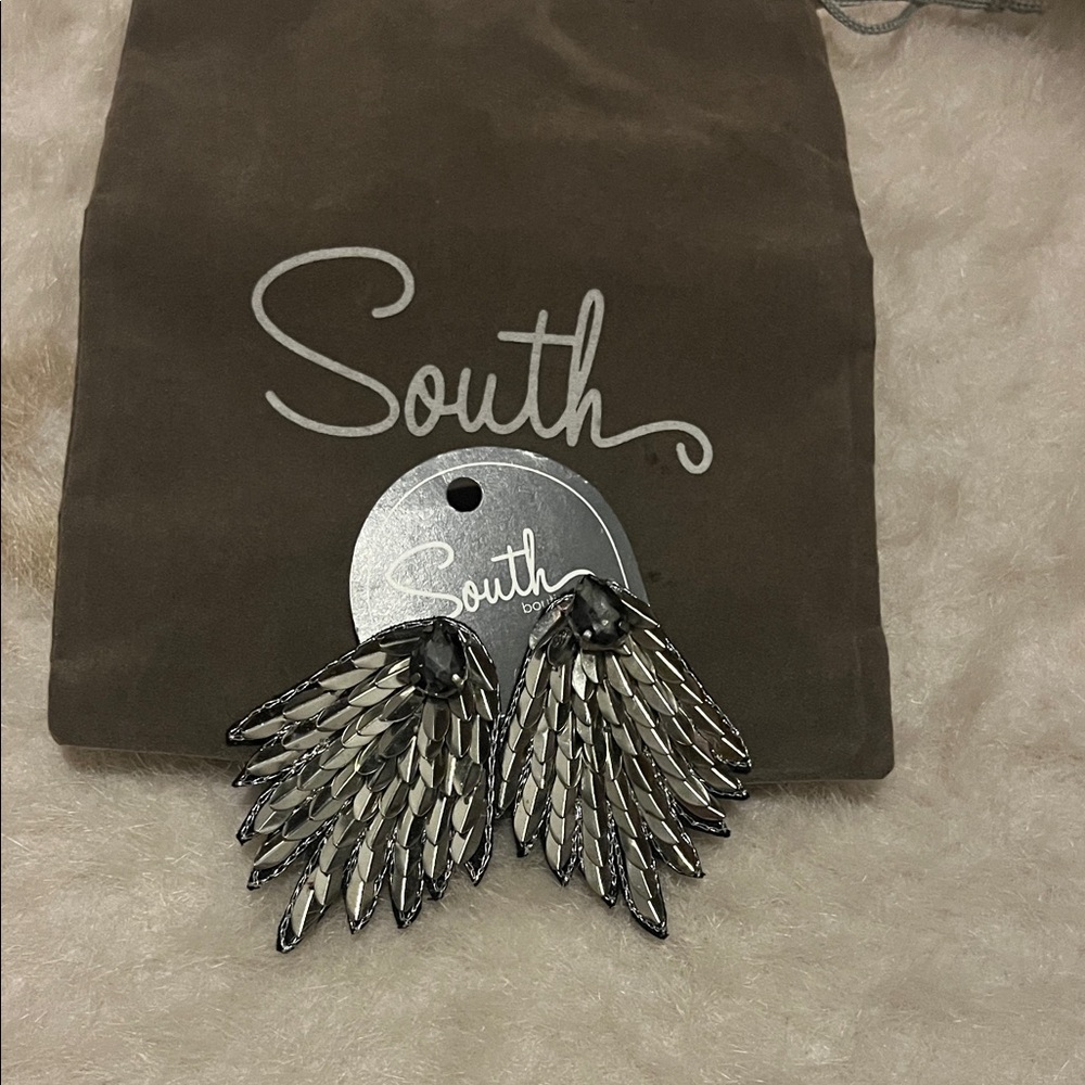 South Silver Wing Earrings